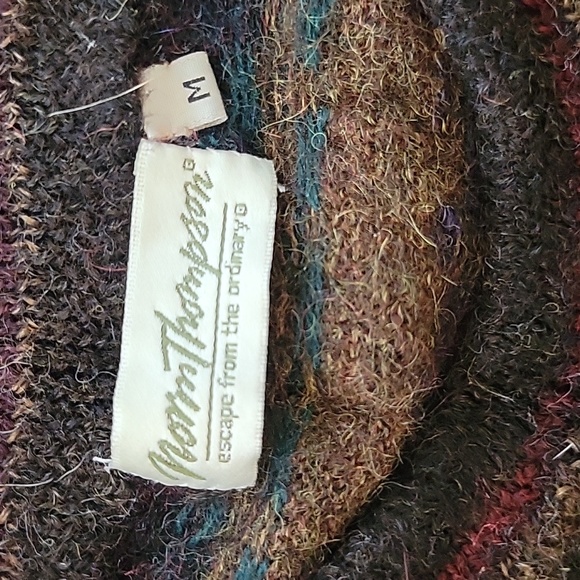 Norm Thompson Vintage Alpaca Wool Grandpa Pullover Sweater Retro 80's Cosby MD - Picture 11 of 15
